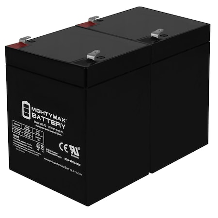 12V 5AH SLA Battery Replacement For ADI Ademco 467 - 2 Pack